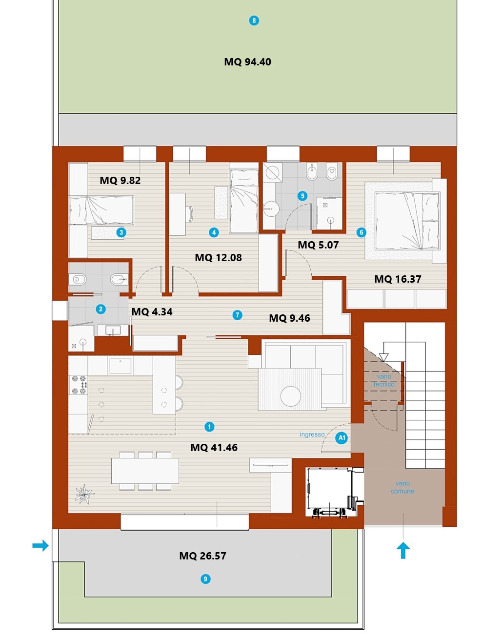 Appartamento in vendita a Quarto d'Altino